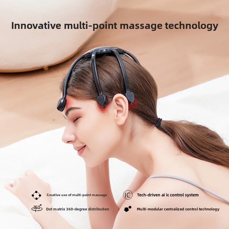 Spot octopus head massager multi-contact dot matrix vibration massager PP decompression new product relaxation electric