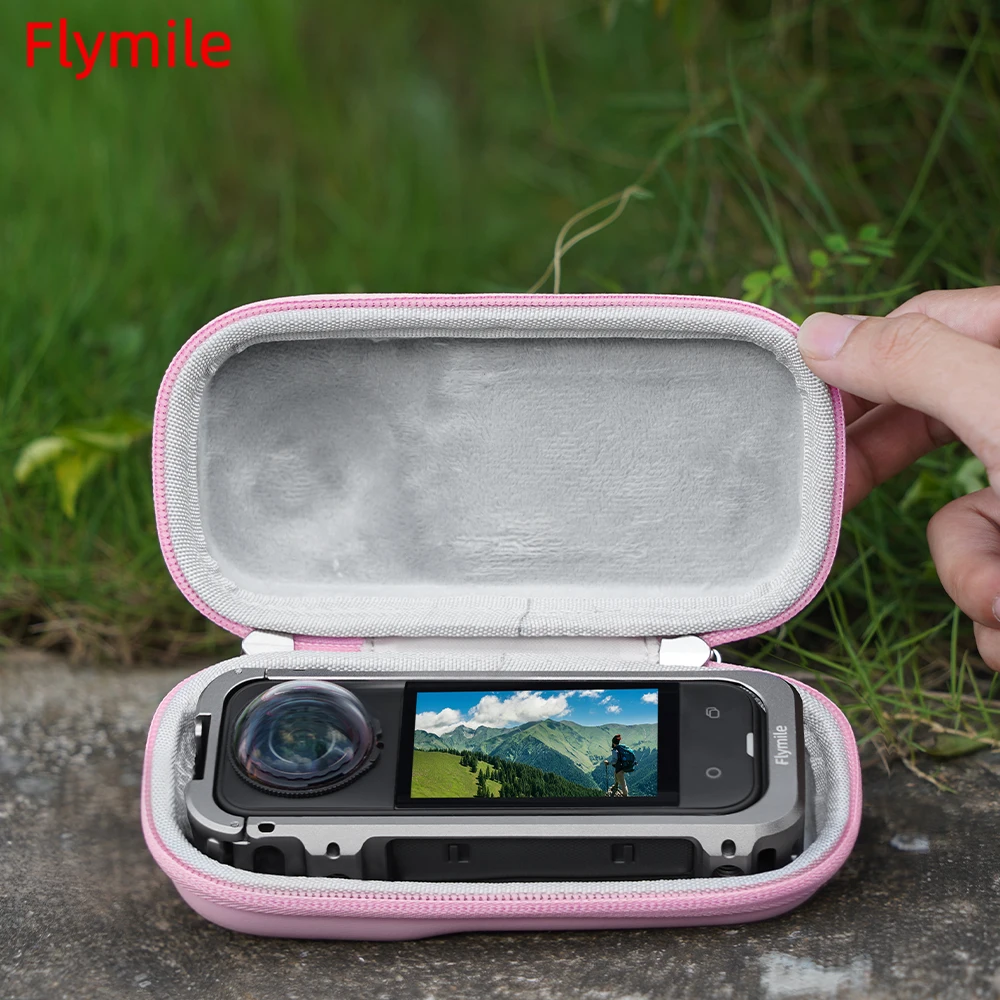 

Flymile For Insta360 X5 Rabbit Cage Storage Bag X5 Protective Frame Handbag Mini Portable Carrying Case Camera Accessories