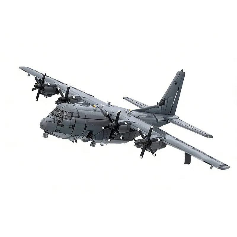 5402 Stuks Vliegtuig Bouwstenen AC-130J GhostRider MOC Aanpasbare Modulaire Bouwblok Eenvoudige Steentjes Educatief DIY Jongens Speelgoed Verjaardag Cado