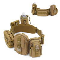 Adjustable Military Tactical CS Belt Outdoor Work Men Molle Battle Belt Army Combat Airsoft Hunting Shooting Padded Waist Belts