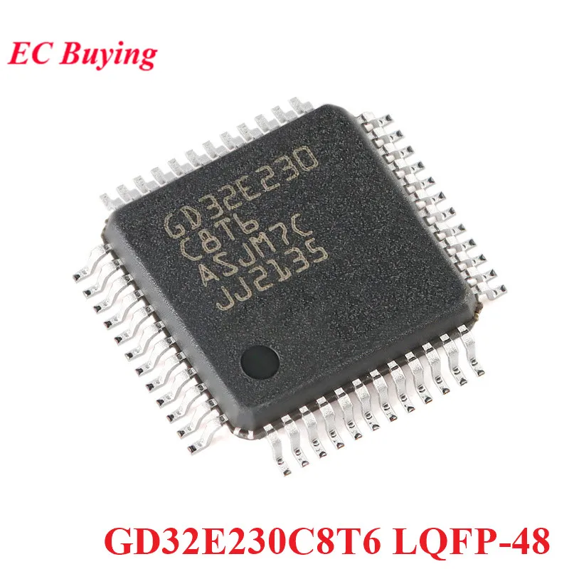 GD32E230C8T6 GD32E230 GD32 32E230C8T6 LQFP-48 LQFP48 ARM Cortex-M23 32-bit Microcontroller MCU IC Controller Chip New Original