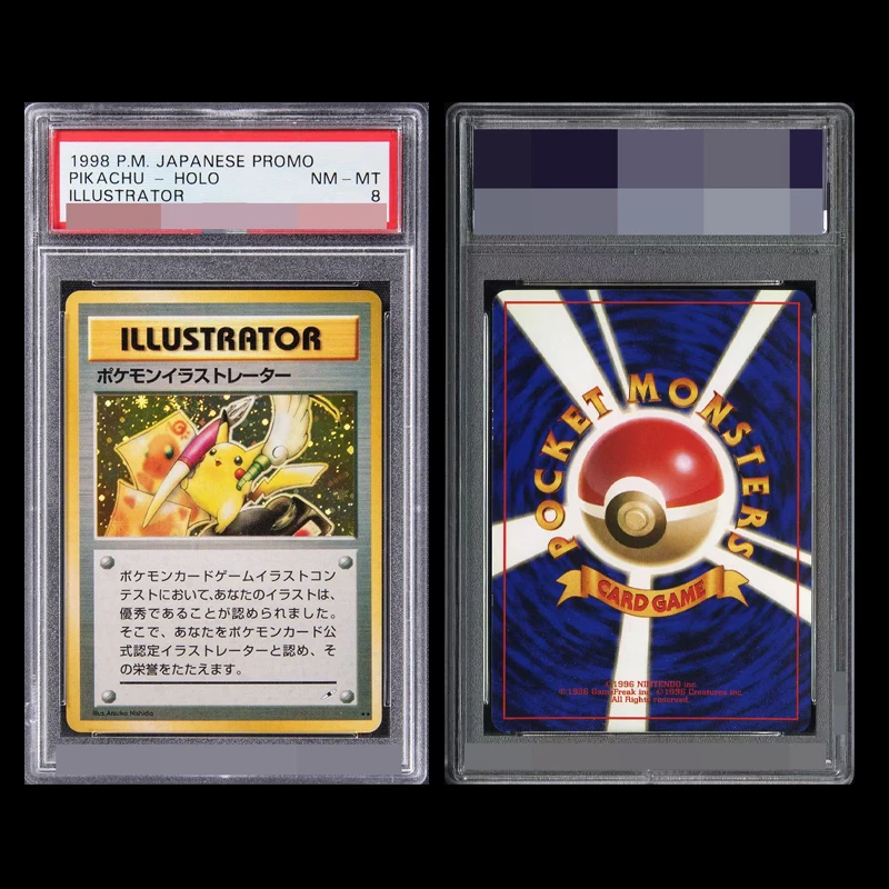 PKM Pikac Serie Set PTCG HOLO Foil Card ILLUSTRATOR Replica POLA 10 Giocattoli Hobbie Hobby Da Collezione Gioco Collezione Anime Card