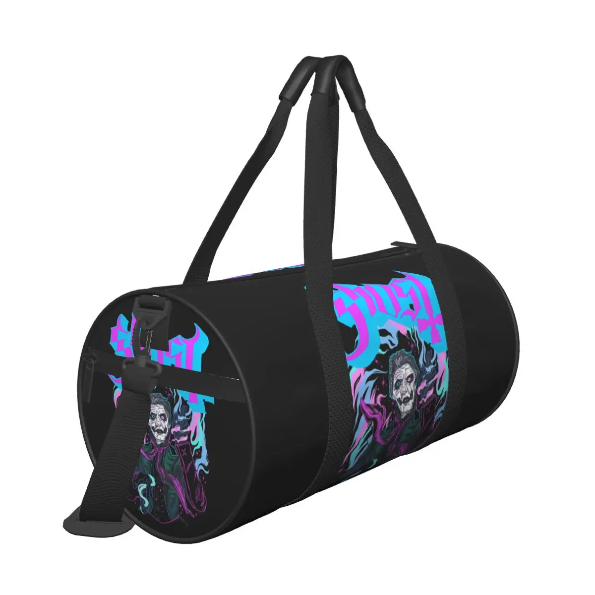 Anime Ghost Travel Bag Music Band Large Capacity Sport Bags Outdoor Men's Custom Gym Bag Luggage Novelty Fitness Bag