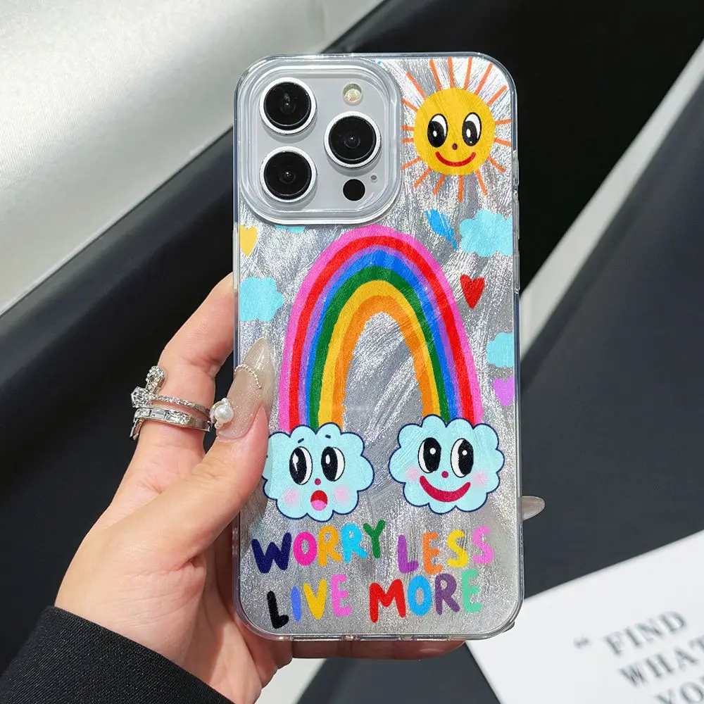 Bee Text Doodle Phone Case for Samsung Galaxy A73 A72 A55 A54 A53 A52 A34 A33 A32 A31 A23 A14 A13 4G 5G Feather Texture Cover