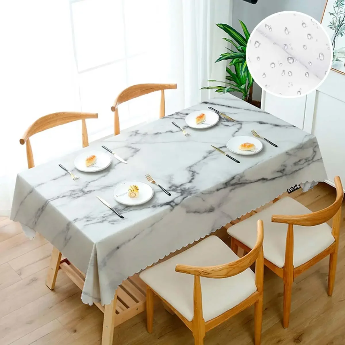 Compass Rectangular Tablecloths Old World Map Nautical Compass Washable Tablecover Kitchen Holiday Party Dining Room Table Decor