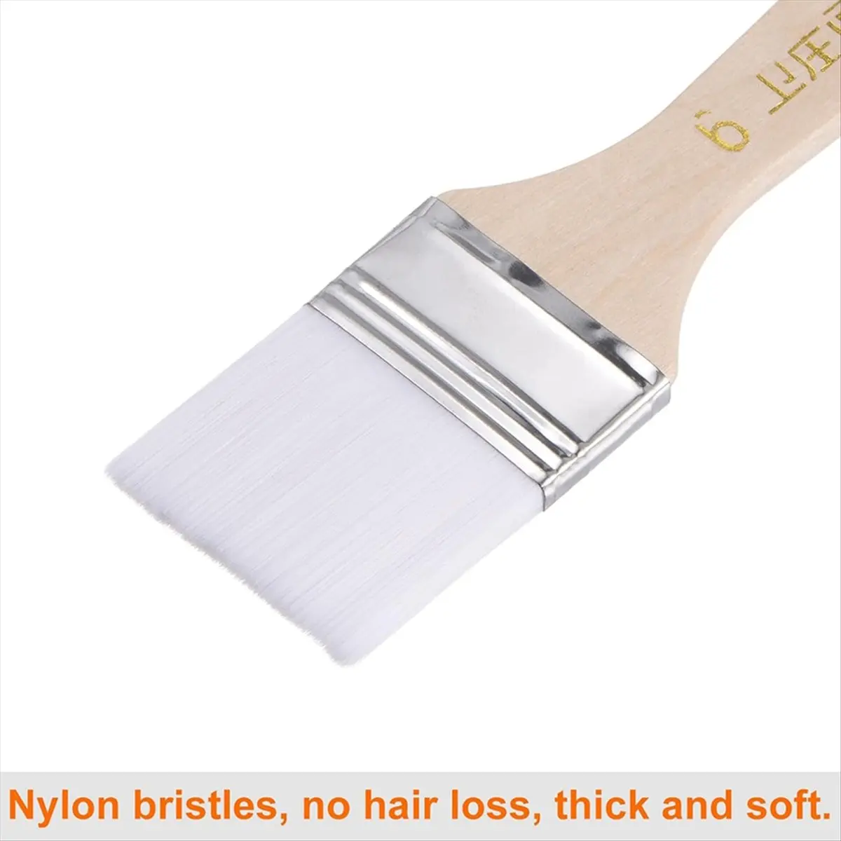 

Набор кистей CLOS, 15 шт., нейлоновые плоские кисти для стен, с мягкой щетиной и деревянной ручкой, для рисования и DIY, 1,5 дюйма