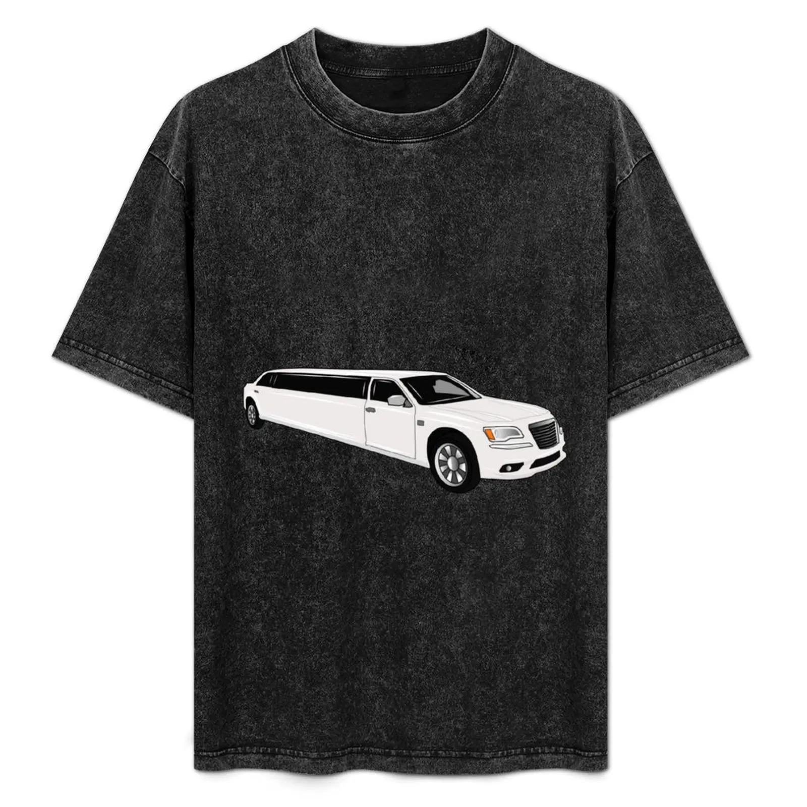 Limousine cartoon illustration T-Shirt graphics Clothing mens t shirts casual stylish