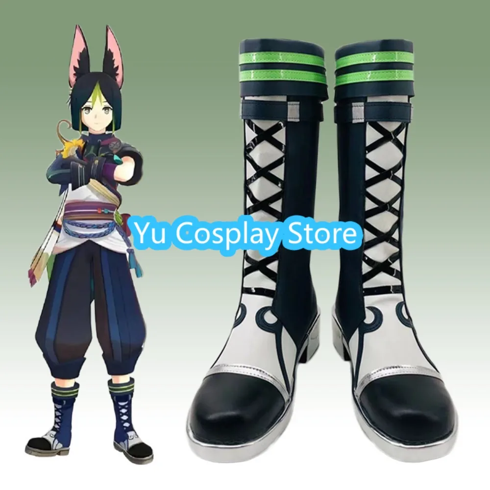 

Yu Cosplay Store Genshin Impact Tighnari Cosplay Shoes Anime Cosplay Shoes Boots Halloween Costumes Props