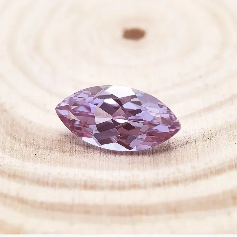 Lab Grown Marquise Shape Alexandrite Stone Purple Color Charms Beads Selectable AGL Certificate for Diy Jewelry Making Materials