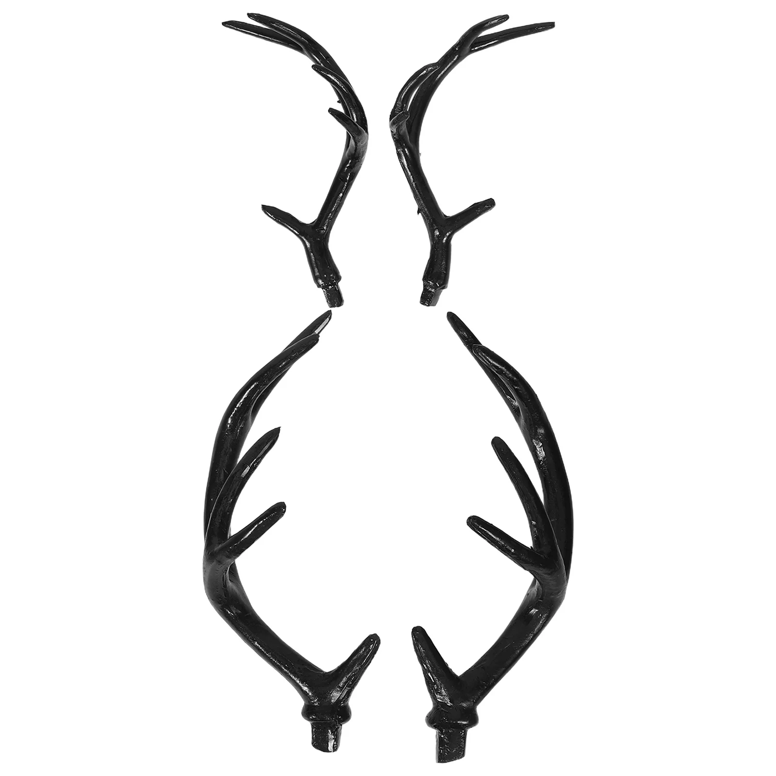قرون الغزلان للنساء الرجال 2 أزواج قرون الرنة واقعية أغطية الرأس DIY بها بنفسك الحيوان الأذن زي مهرجان الحفلات عيد الميلاد الإكسسوار