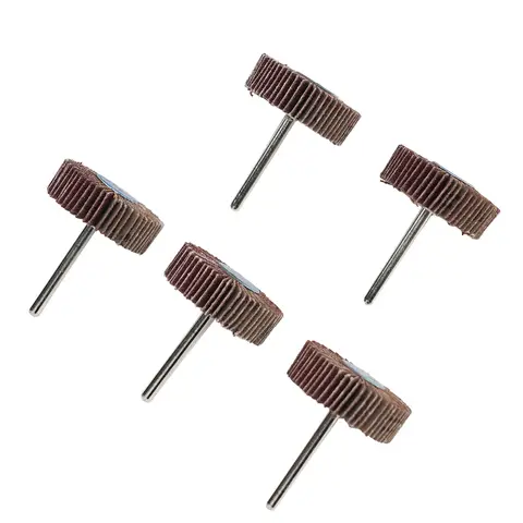 회전 공구용 사포 플랩 휠, 동력 구동식 그라인더용 디버링용 청소 연마 녹, 32mm, 5 개