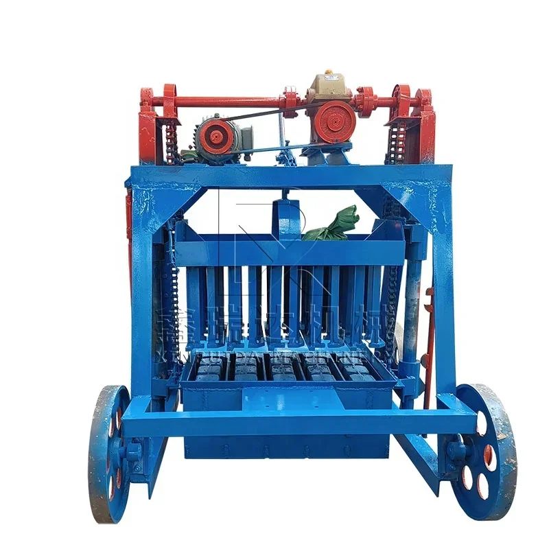 Semi-Automatic Moving Brick Making Machine Customized Mold Block Making Machine Hollow Cement Block Making Machine