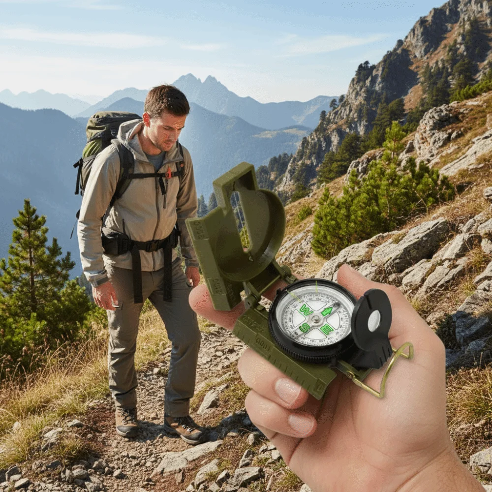 Waterproof Professional Compas - Compass Lensatic ulasan dan harga