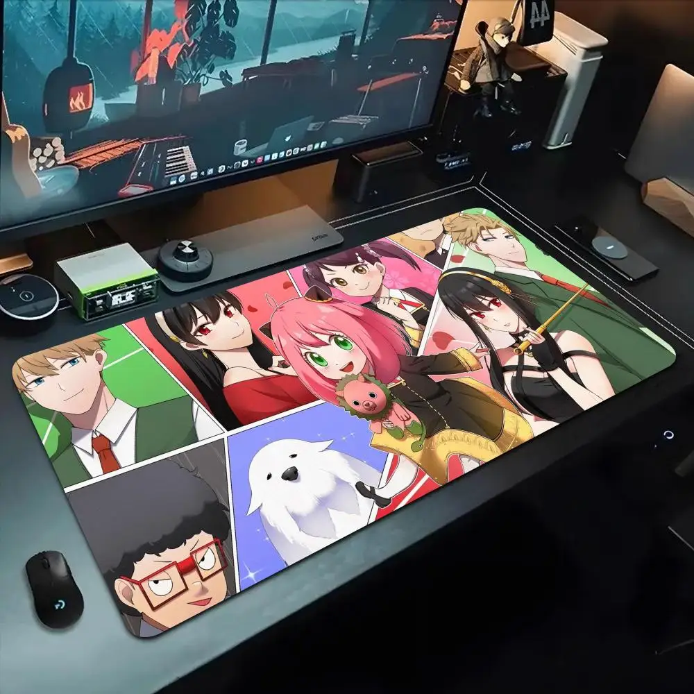 

anime spy family Mouse Pad 500X1000 mm Large Gaming Mousepad Gamer XL Rubber Otaku Keyboard Pad Laptop Desk Mat