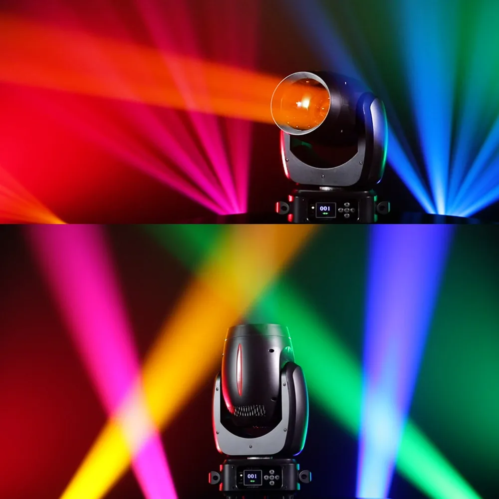 200W Moving Head Light LED Beam&Spot& Zoom 24  Prisms 14 Gobos 12Color Wheel &7 -Color Wheel 6 Discharge -Lens DJ Stage