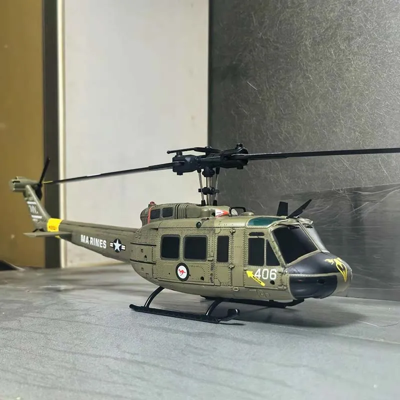 JJRC UH-1 RTF RC Helicopter 6-Axis Gyroscope One Click 3D Flip Optical Flow Positioning C032 Helicopter Model Hobby Toy Gift