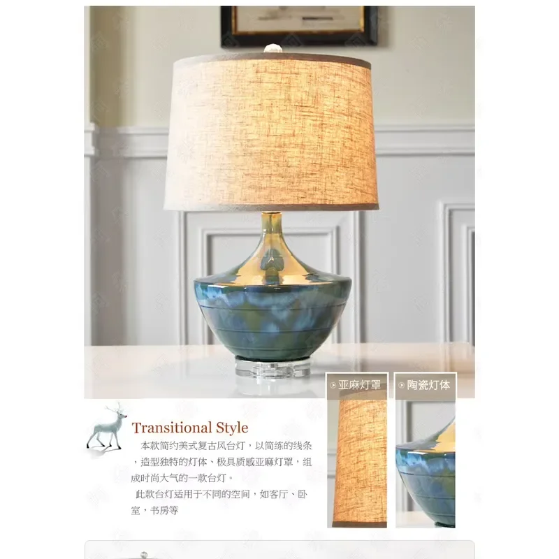 Modern Minimalist LED Desk Lamp Electric Ceramic Base Dimmable Table Light for Bedroom Study Home Decor Simple Design