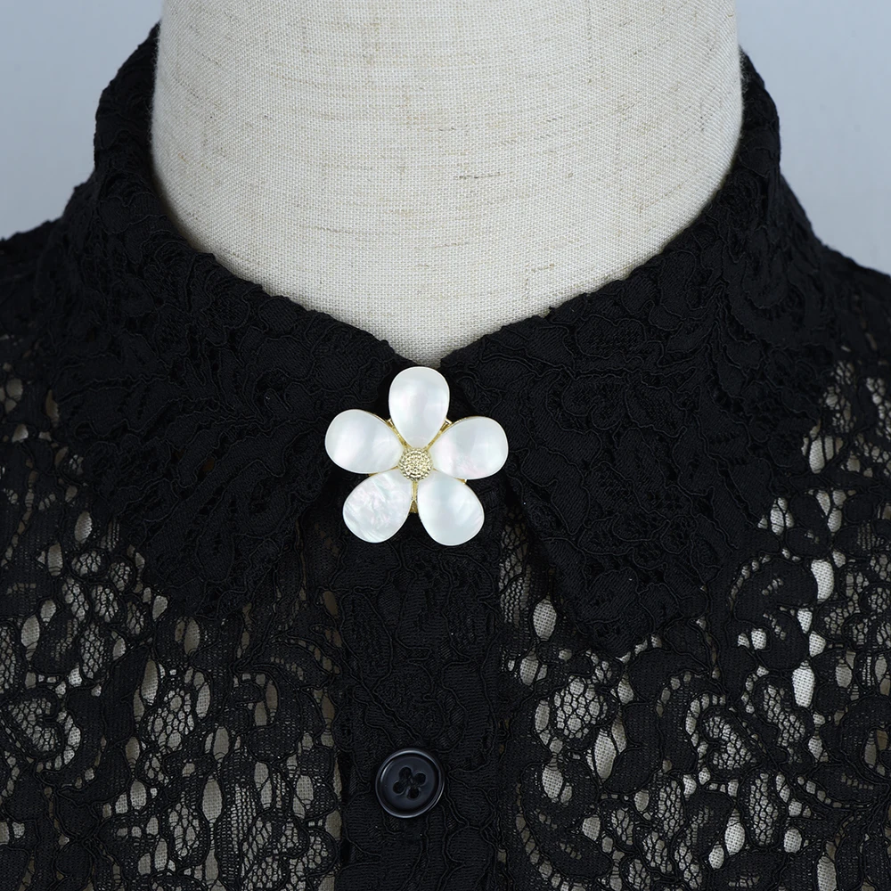 2pcs large Elegant Opal Floral Shirt Button Cover Cufflinks Button Pins for Ladies Clothing  Sleeve Buttons Accessories