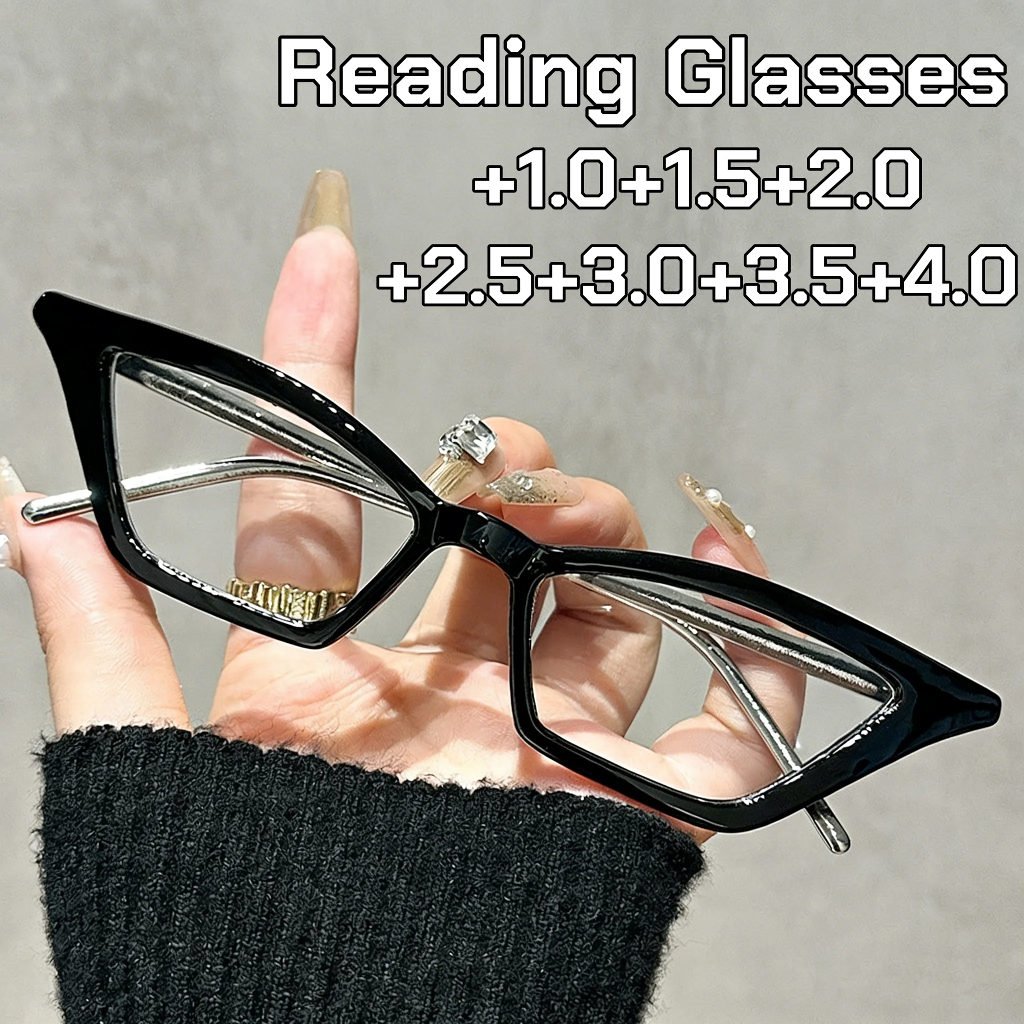 

Premium Cat Eye Reading Glasses Women New Anti Blue Light Computer Presbyopia Glasses Perfect for Reading Working & Outdoor Use