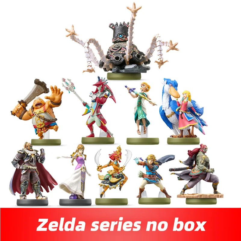 Nintendo Amiibo без коробки ‌ Фигурка NFC The Legend of Zelda: Линк из Twilight, Skyward, Wind Waker, Zelda - Новая, без региональных ограничений
