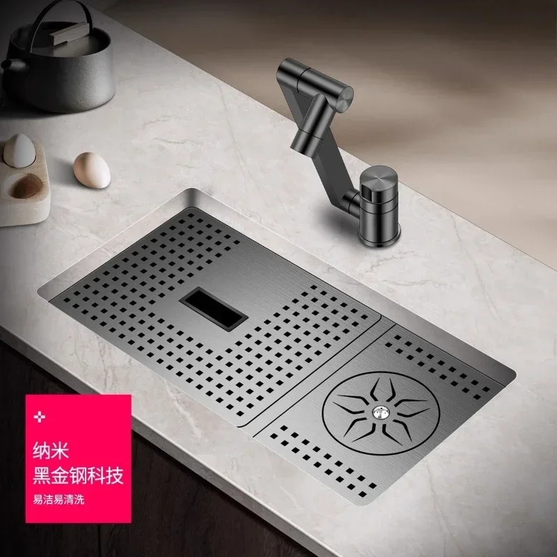 Nano stainless steel, embedded flushing water filter tank