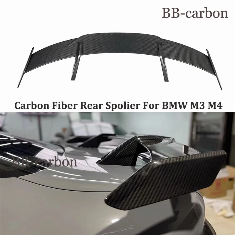 

For BMW M3 M4 G80 G82 G83 MP Style High Quality Dry / Wet Carbon Fiber / FRP Unpainted Car Body Kits Rear Spolier