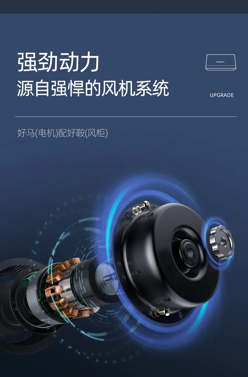 220V Chigo Range Hood Kitchen Auto Clean Strong Suction Range Hood for Home AB