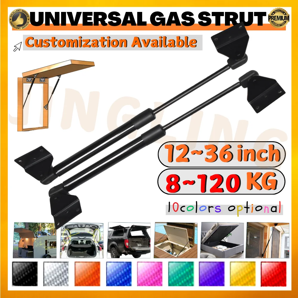 

2x 406mm/16" Universal Gas Struts 312-1112N (70-250Lb) Lift Support for Truck Caravan Boat Bus Window Heavy Duty Tool Box Door
