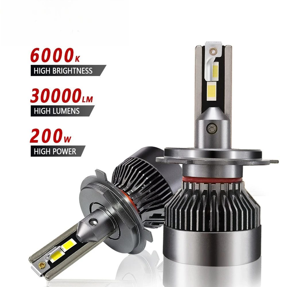 

210W 24V Truck LED Headlight H7 Dual Copper Tube Ultra Bright Focused Beam High Power Car Front Headlamp