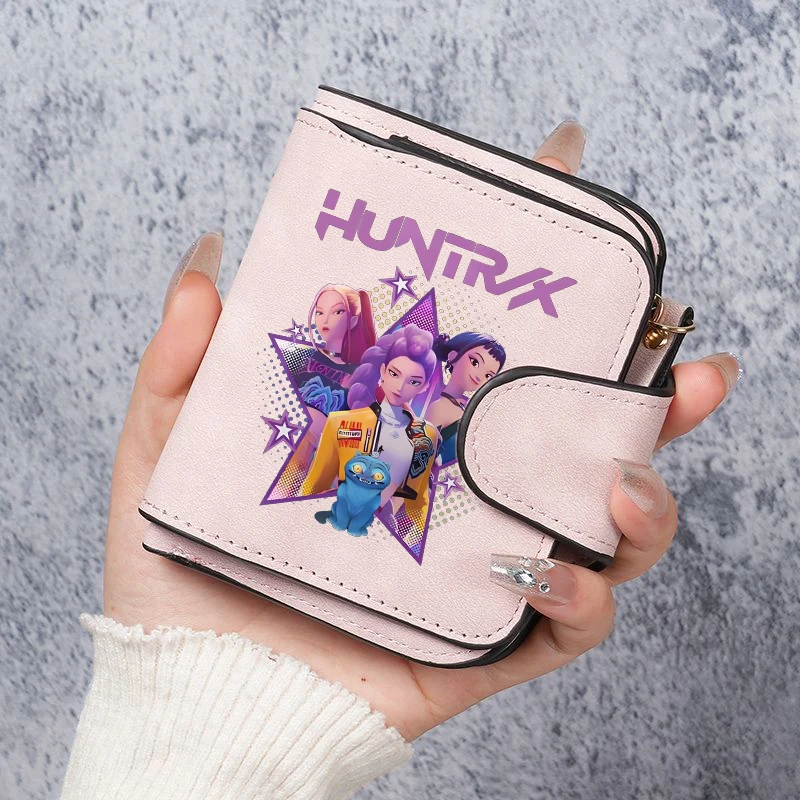 

KPop Demon Hunter Short Wallet Waterproof Dirty Cartoon Zero Wallet Large Capacity Multifunctional Wallet Friend Birthday Gift