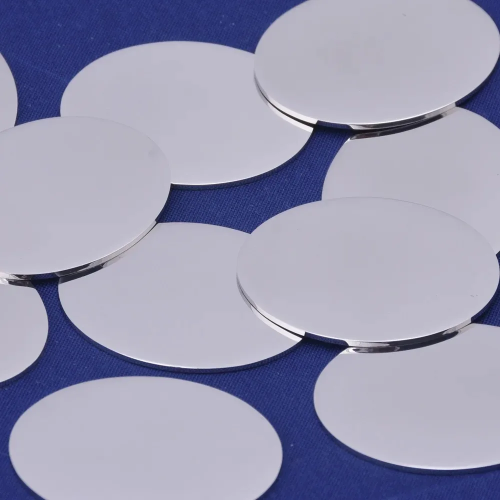 

10pcs 1" x 1 1/4" (25mm x 32mm) Oval stainless steel stamping blank,18 gauge,laser engrave blank for jewelry DIY 10125050