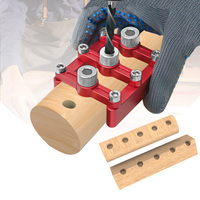 Self Centering Dowelling Jig with 3-10mm Drill Sleeves Woodworking Joinery Hole Drill Guide Wood Dowel Hole Positioner Locator