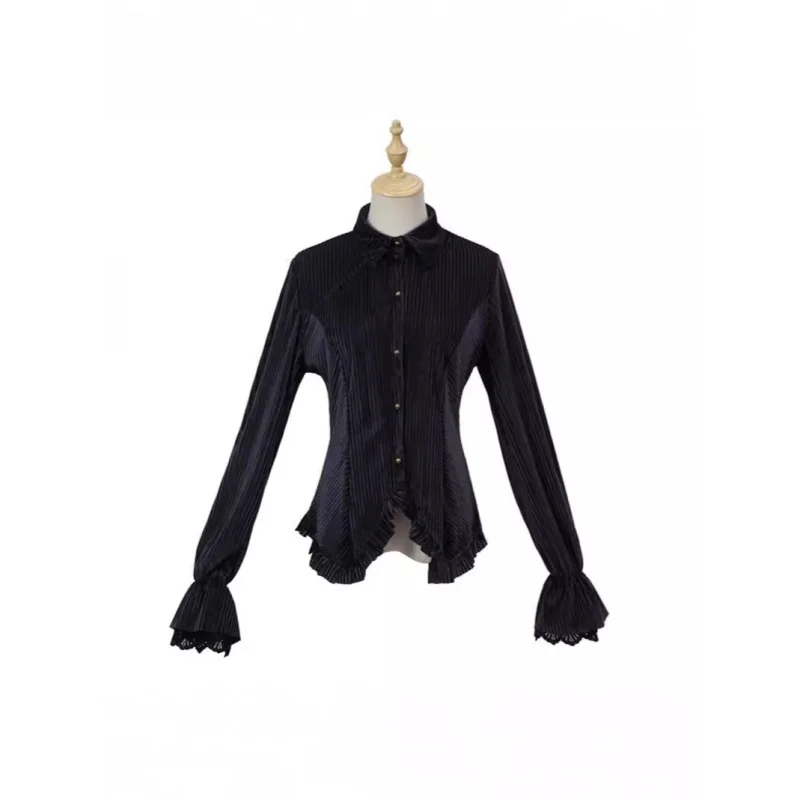 

Vintage Long Sleeve Shirts Blouses Button Slim Shirt Tops for Women New Fashion Autumn Clothes Streetwear Party