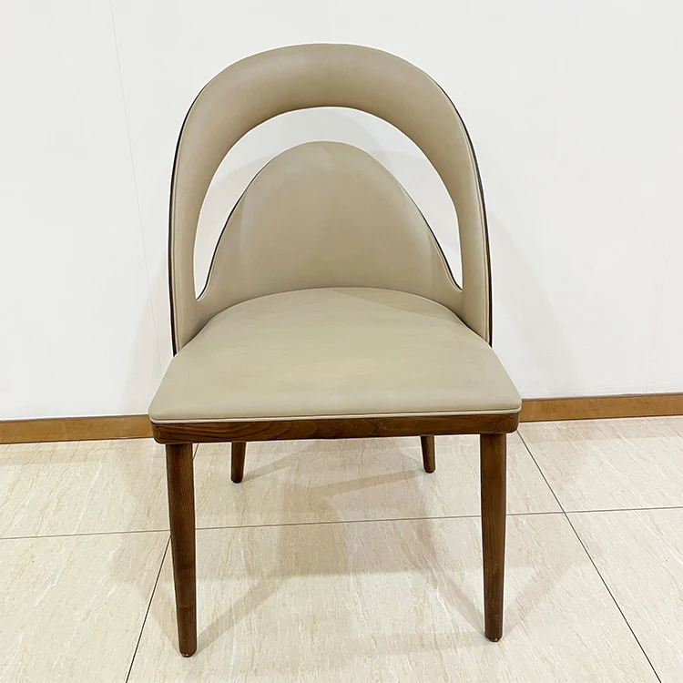 #Newest Hot Selling Leather Upholstered Coffee Chair Armed Tufted Dining Room Chairs Restaurant Dining Chair