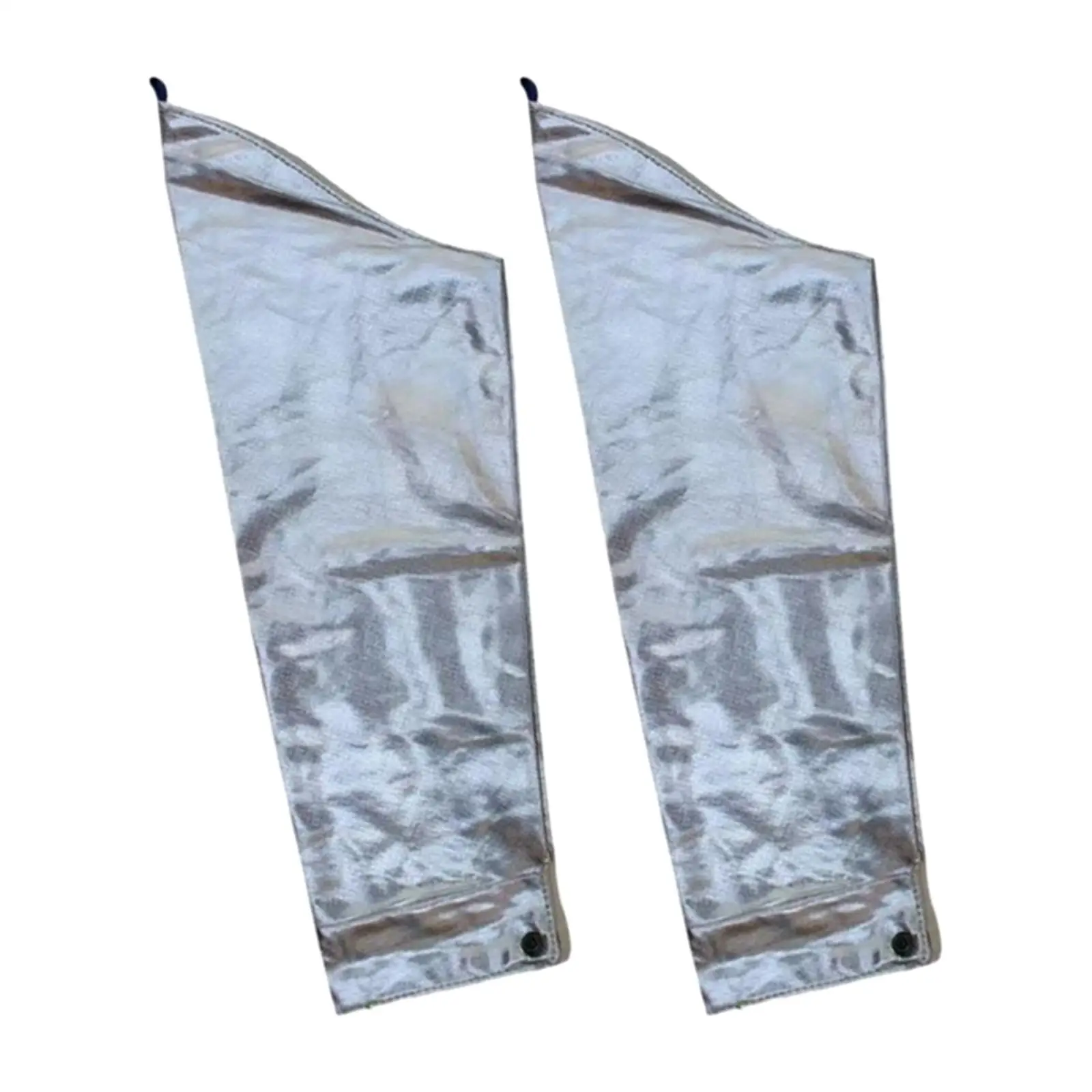 2x Heat Resistant Protective Sleeve Protective Gloves High Temperature ,Aluminum Foil over Sleeve for BBQ Kitchen Work,Garden