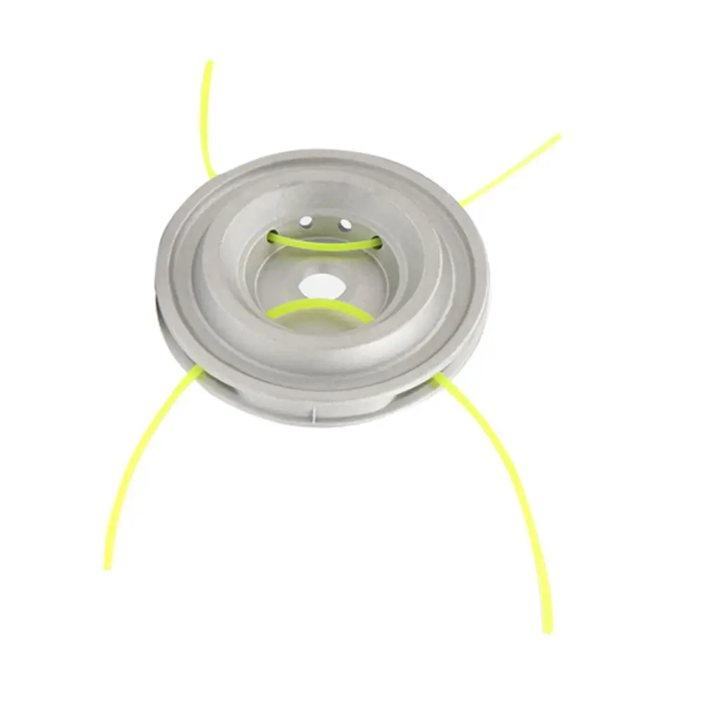 Universal Grass Trimmer Head Four Lines Eight-hole Universal Trimmer Head Wear Resistant Silver Nylon Cutting Head