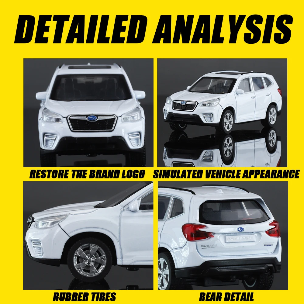 2025 1/43 Bilancia Subaru Forester WRX STI Auto Sportive Pressofuso In Lega di Metallo Modello Classico Giocattolo Del Capretto Regalo Squisito Collezione Decorati