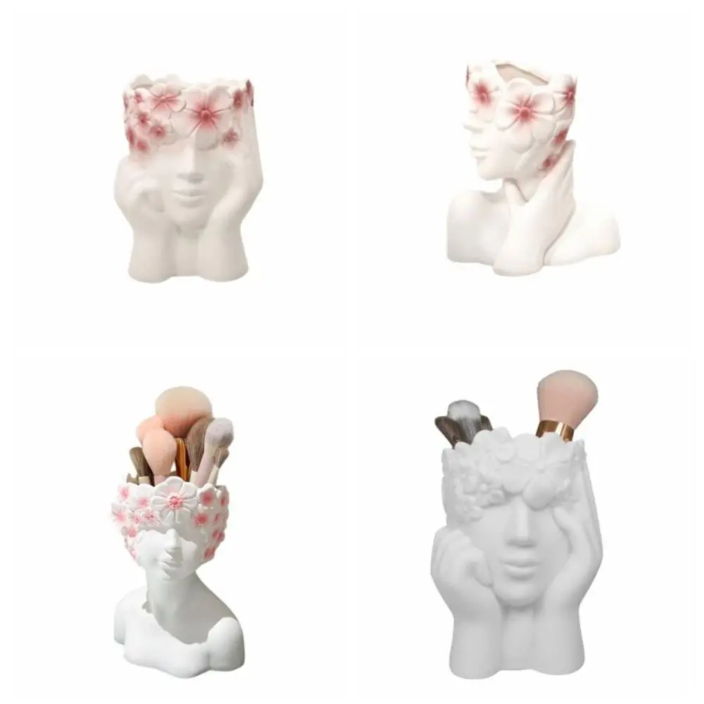 Container Multifunctional Storage Box Ornaments Creative Desk Decoration Flower Vase Pencil Holders Desktop