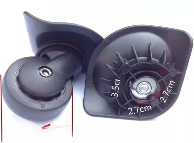 

Universal Wheels for Travel Lage Bag Wheels Repair Parts Classic Bla A52 by Hongeng Handbag Accories
