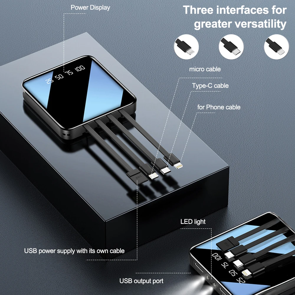 DIY 18650 Power Bank 4 in 1 Battery Charge Storage Box MicroUSB Type-C with Led Indicator For Phone Charger