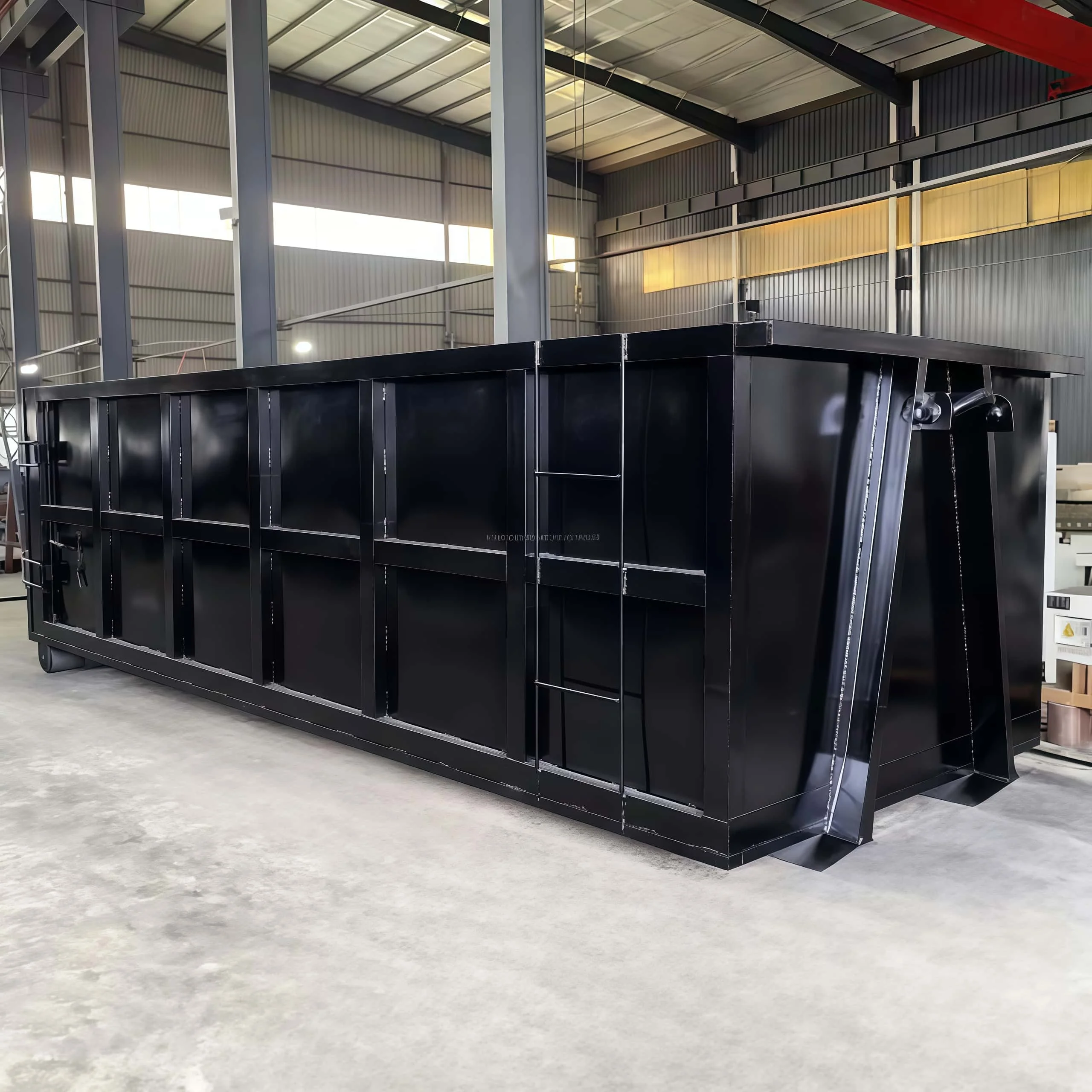 XINTUO Custom Color Logo Hook Lift Bin Heavy Duty Hook Lift Dumpster Q235 Steel Waste Container for Construction