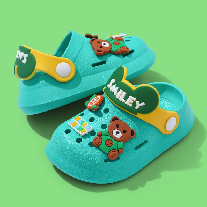 New Summer Cute Baby Soft Sole Slippers for Boys and Girls Lightweight External Wear, Non Slip Beach Sandwich Slippers