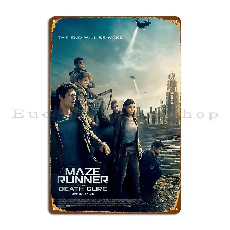 Maze Runner The Death Cure Metal Signs Decoration Home Cinema Design Cave Tin Sign Poster
