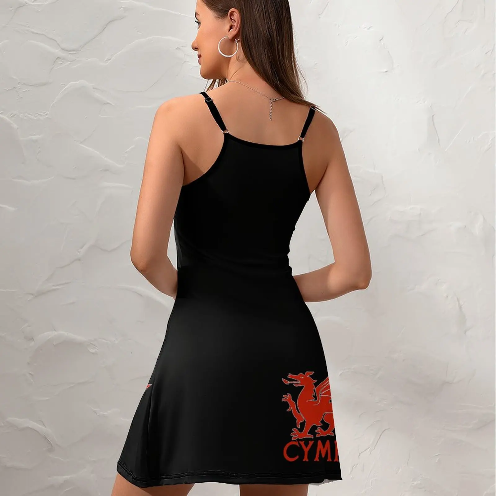 Welsh Red Dragon Cymru  Women's Sling Dress Nerd The Dress Graphic Exotic Woman's Clothing Cocktails