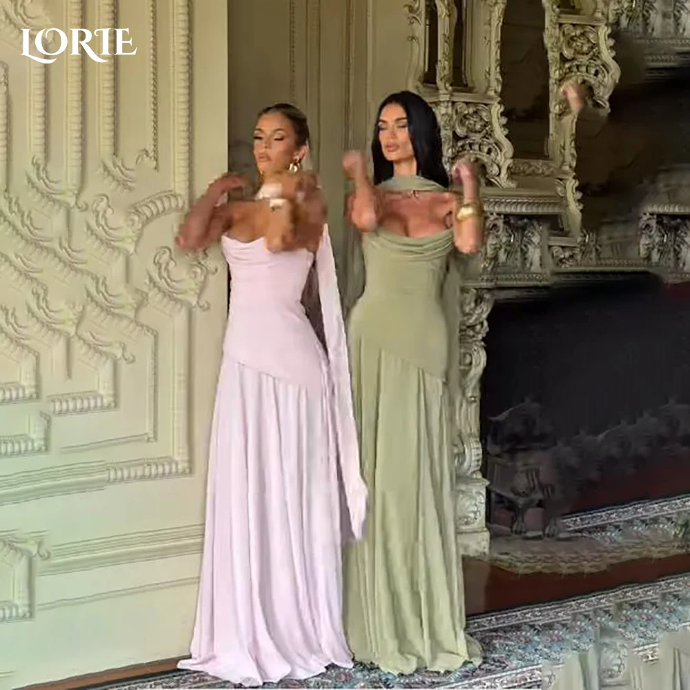

LORIE Shiny Satin Mermaid Evening Dress Sweetheart Ruffle Bobycon Prom Dress Sexy Pleats Party Gown Customized Brithdays Dress