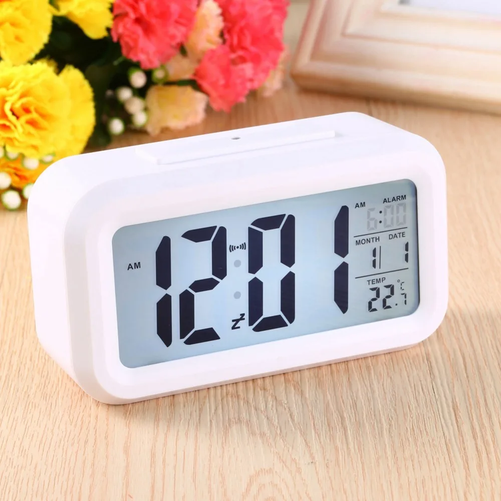 Digital Clock White - Cartoka