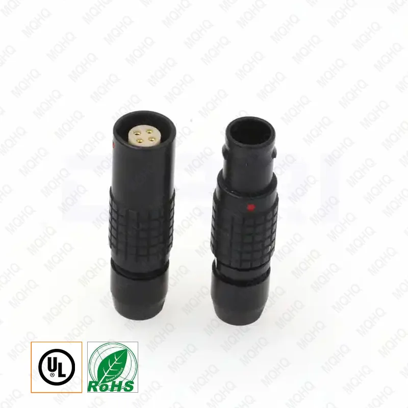 Factory Price Manufacturer Supplier Push Pull Connector Phg 1B Z4 G4 Ip68 4Pin Fiber Optic Connector For Medical Equipment