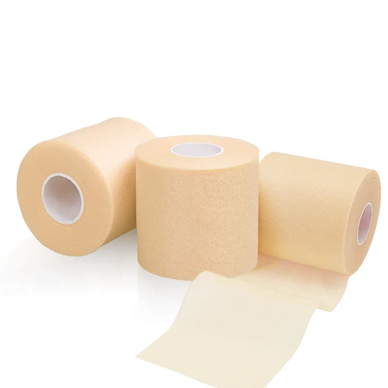 Foam Cotton Skin Film Self-adhesive Elastic Bandage Elbow Knee Skin Mask Film Foam Underwrap Sports Pre-Wrap for Athletic Tape