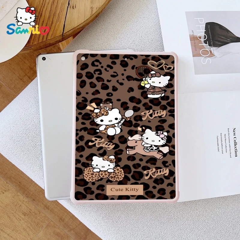 

Розовый чехол для iPad Sanrio Hello Kittypattern, прозрачный, подходит для iPad Pro 2022/2024, iPad Air 3/5, iPad Mini 6, iPad 6/10