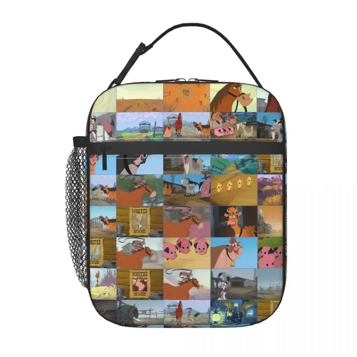 الكلاسيكية المنزل على المدى أنيمي صناديق الغداء القابلة لإعادة الاستخدام النساء أنيمي الكرتون برودة الغذاء الحراري معزول حقيبة الغداء أطفال المدرسة